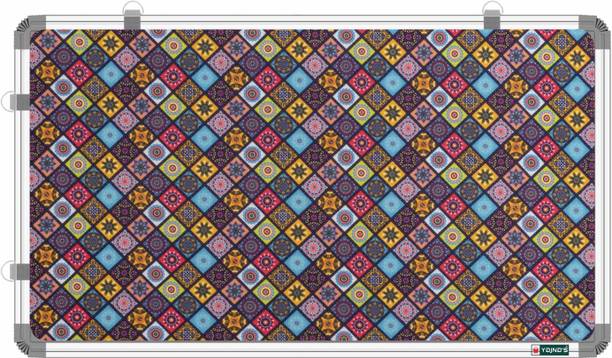 YAJNAS 58.5x89 CM Premium Material Golden Galaxy Notice/Pinup/Soft Board For Study Room Notice Board