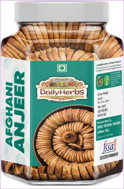 DAILYHERBS Premium Dried Afghani Anjeer | | Fresh Dried Figs