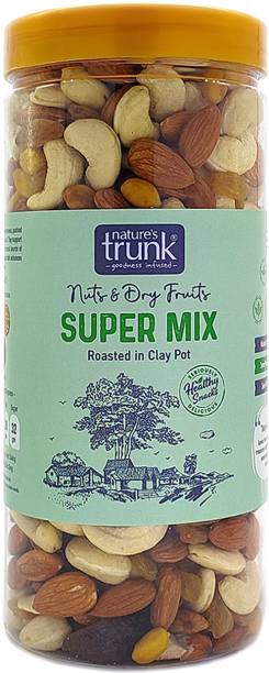 Nature's Trunk Nuts & dry Fruits Super Mix-Roasted Cashews, Almonds, Pistachios, Raisins & Amla Cashews, Almonds, Pistachios, Raisins, Amla
