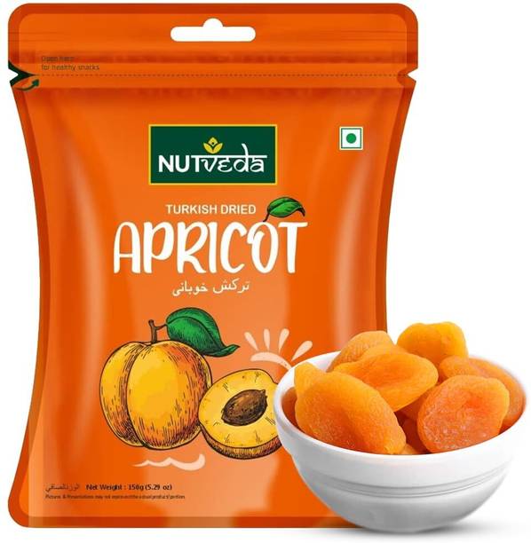 nutveda Turkish Dried Apricot (Khubani) Dry - Healthy Snacks for Morning Breakfast Apricots