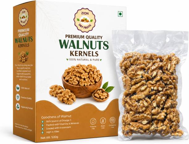 ZION Walnut Kernels | Fresh 500 gm Akhrot Giri DryFruits Walnuts