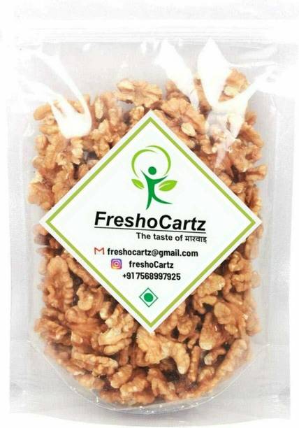 FreshoCartz Akhrot Giri | Kashmiri Walnuts Without Shell | Akrot Whole (Jumbo Size, Crispy & Fresh) Walnuts