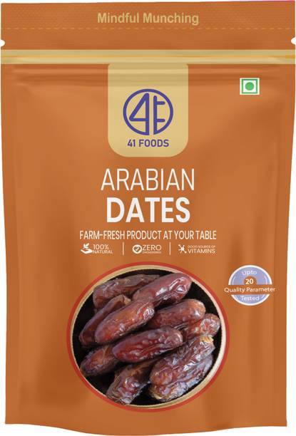 41 foods Premium Arabian Dates 200g | Soft, Chewy Texture Khajoor | Dates