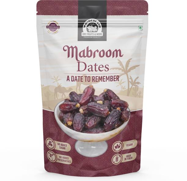 WONDERLAND Foods - Mabroom Dates 200g | Organic Soft & Handpicked | Khajoor | Khajur | Dry Dates