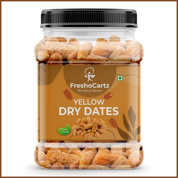 FreshoCartz Yellow Dry Dates | Chuara | Pili Kharak | Khajur | Dry Fruits Dates | Dates