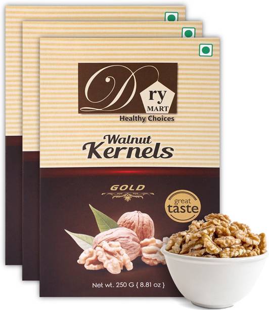 Dry.Mart 750GM Premium Fresh Walnut Kernels/Walnuts without Shell/Akhrot Giri, Healthy & Delightful, Used for Snacking, Ingredient for Recipes, Cuisines & Desserts, Vaccum Pack Walnuts