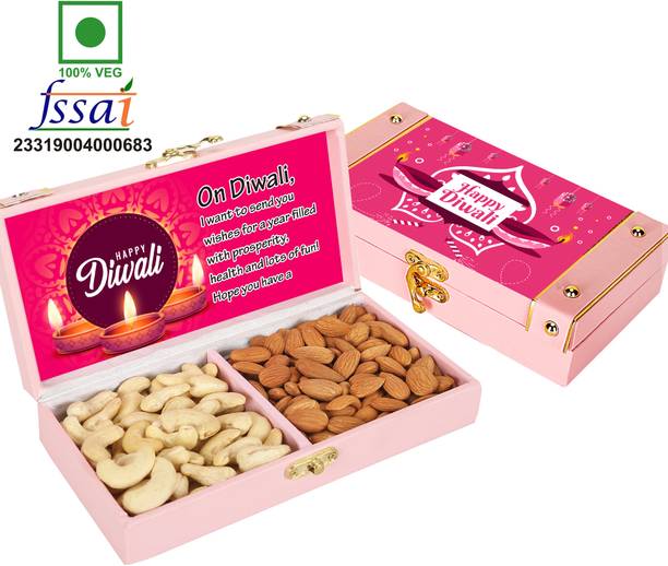 Chocoloony Gift Hamper for Diwali, Dryfruit Gift Box Almonds, Cashews