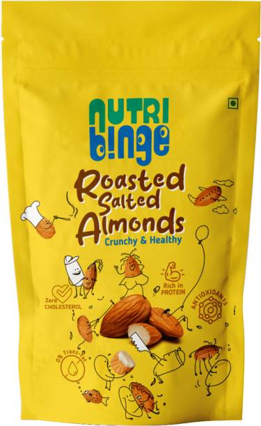 NUTRI BINGE Roasted Salted Almond 200g Almonds
