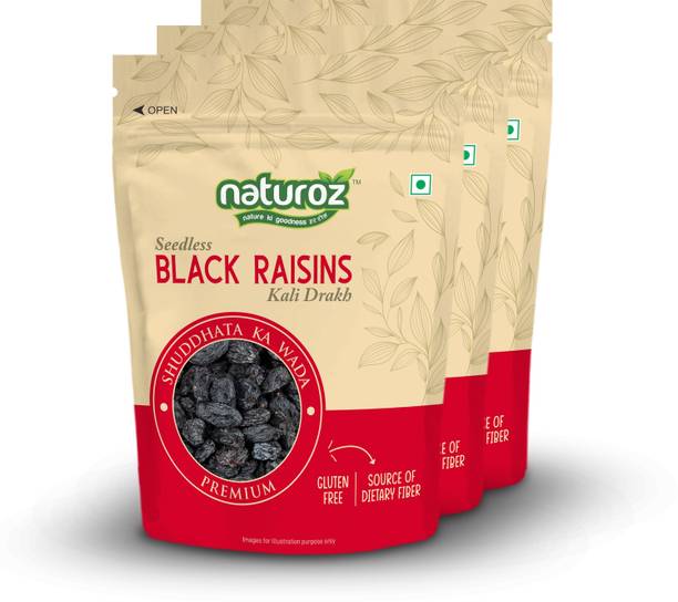 Naturoz Afghan Seedless (Kali Darakh) Black Raisins