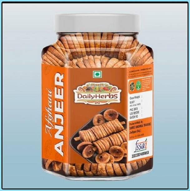 DAILYHERBS Premium Dried Afghani Anjeer | Dryfruits | Fresh Dried | Figs