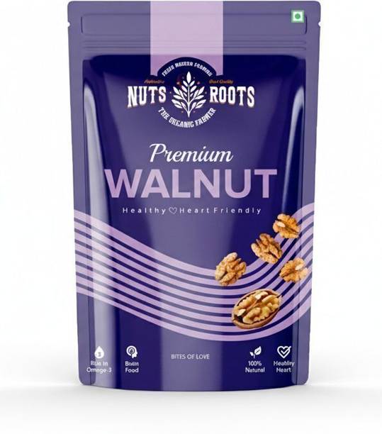 Nuts&Roots Premium Kashmiri Walnut Kernels 200g | 100% Natural Healthy Snacks, Dry Fruits, Walnuts