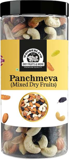 WONDERLAND Foods Premium Mixed Dry Fruits Panchmeva Mixed Nuts | Blend of Almonds, Cashews, Raisins, Dry Dates