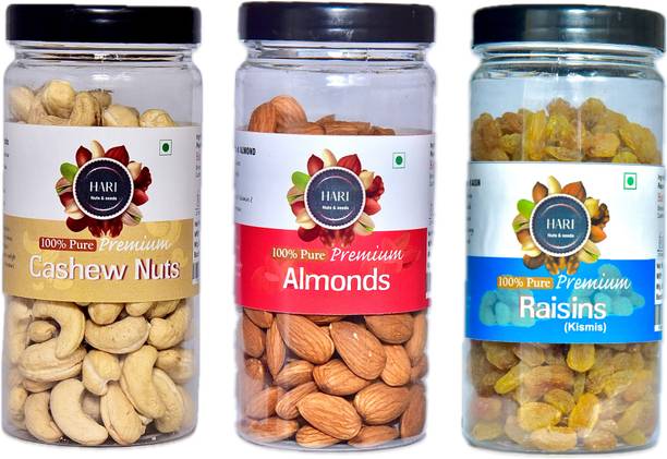 HARI PHARMA hari almonds (100g),cashew(100g),kismis(100g) Almonds, Cashews, Raisins