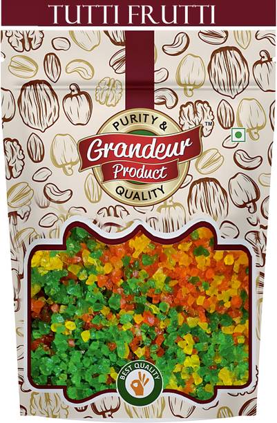 GRANDEUR PRODUCTS Mix Tutti Frutti Cherry| Fresh Cherries for Cake, Cookies Decoration, Ice Cream Cherries