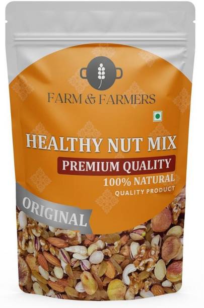 Farm & Farmers Mix Dry Fruits & Nuts Healthy Gift Hamper for Every Occasion Fresh &Healthy500g Assorted Nuts