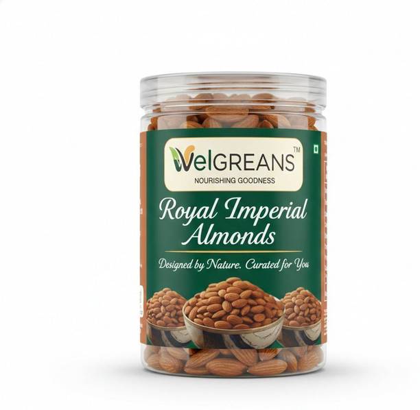 welgreans Sealed Pack | Hygienic Jar of Royal Imperial Almonds (Pack of 1) Almonds