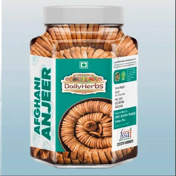 DAILYHERBS Premium Dried Afghani Anjeer | Figs | Fresh Dried | Figs