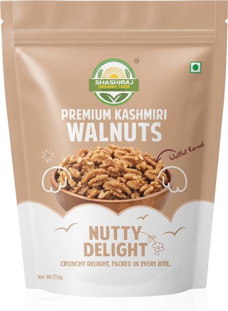 SHASHIRAJ ORGANIC FARM Premium Kashmiri Walnut Kernels| Akhrot Giri | Whole Walnut Kernels | Walnuts