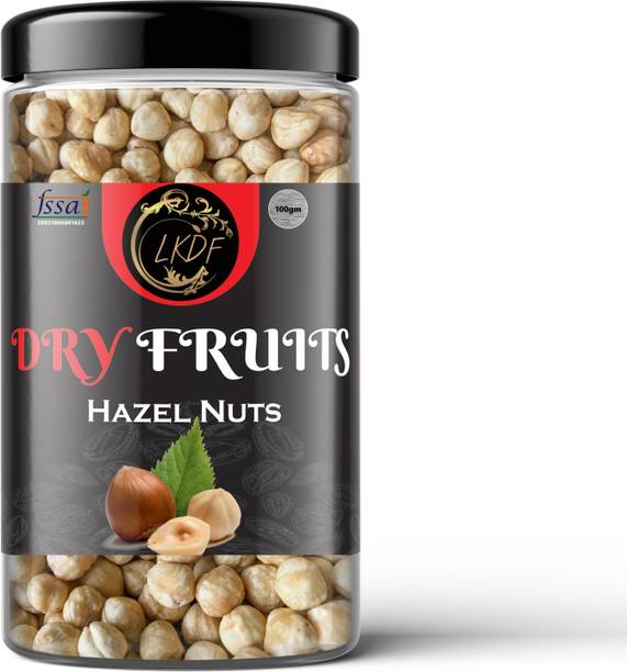 LKDF Premium Hazel Nuts || Grade A ++ Nuts, Jumbo Size 100gm Hazelnuts