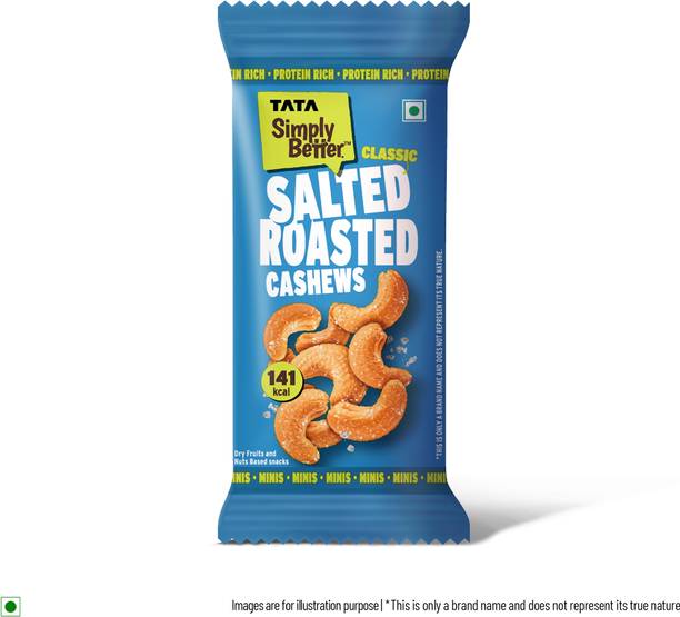 Tata Simply Better Classic Salted & Roasted Cashew 23 g | Premium Nut Snack | Cashews