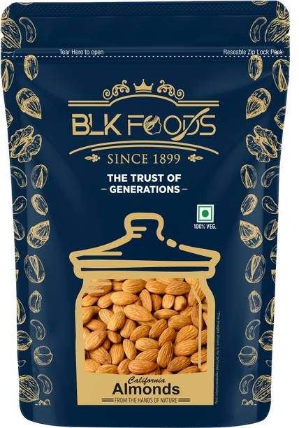 BLK FOODS Select 1kg Natural Australian Almond Kernels | Badam giri Almonds
