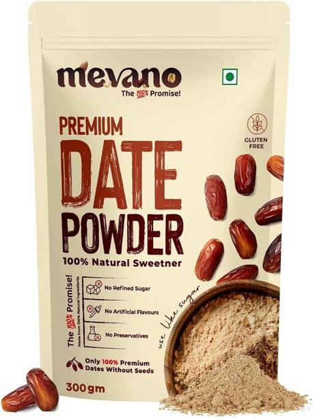 Mevano Seedless Arabian Date Powder (Khajoor) Natural Sweetener Dried Dates Dry Dates