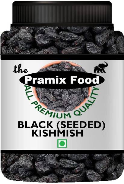 Pramix Premium Black Raisins with Seeds Dried Kishmish,Kali Kismis,Manuka - 200g Raisins