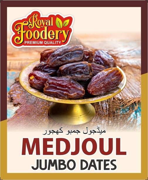 Royal foodery Medjool/ Medjoul Dates (Khajoor) Grade A Dates, Wet Dates