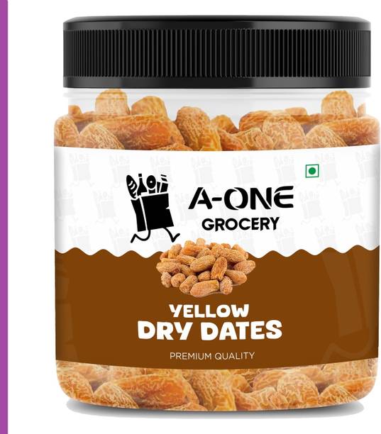 A-ONE GROCERY Yellow Dry Dates | Dry Chuhara | Sukha Khajur | | Pili Kharak | Kharek | Chuara Dry Dates