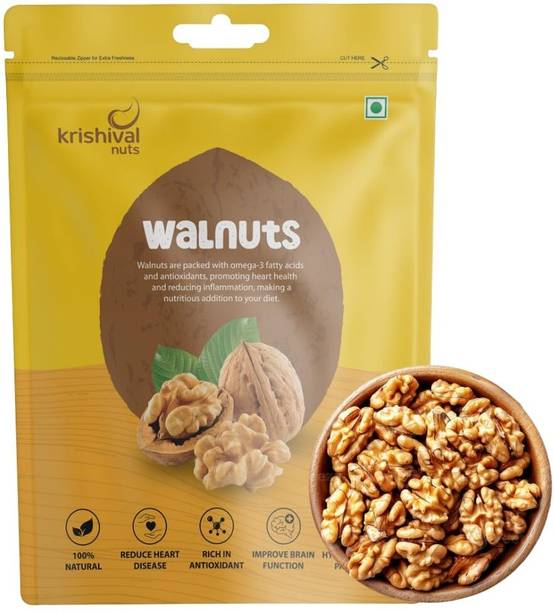 Krishival Walnuts | Premium Quality Walnut Kernels | Healthy & Crunchy Snack | Walnuts