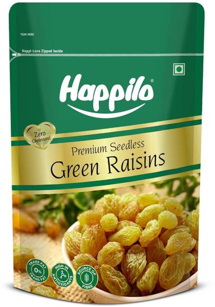 Happilo Premium Seedless Green Raisins 250g Raisins