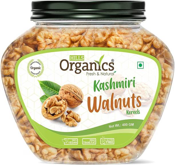 Hills Organics Dry Fruits,100% Fresh & Natural, Premium Kashmiri Walnuts Kernls, Akhrot Giri Walnuts