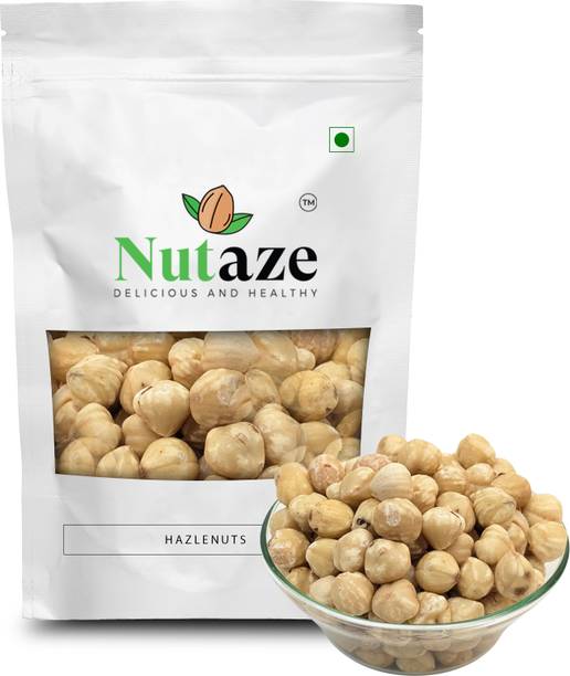 Nutaze Hazelnuts 200g - Non-GMO, Free, Vegan & Keto-Friendly, No Preservatives Hazelnuts