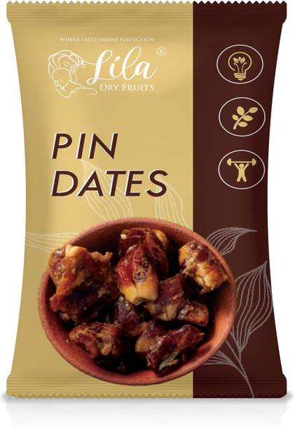 lila dry fruits Pin Dates | Pin Khajoor | Seedless Dates |Pin Khajur Arabian Dates | Dates Dry Fruit | 500gm Dates