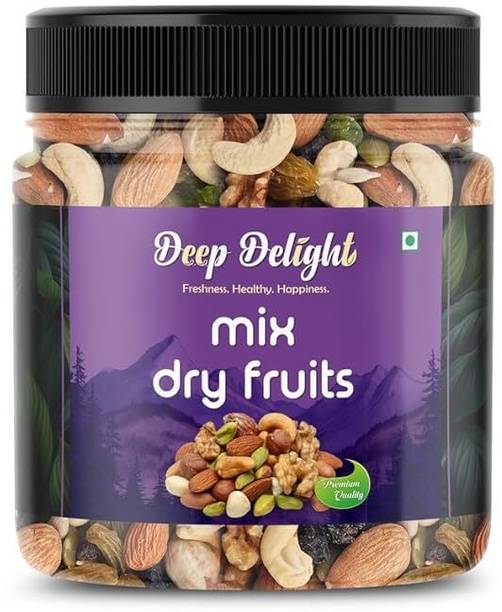 DEEP DELIGHT Mix Dry Fruits | Premium Nutritious Assortment | Tasty & Healthy Snack Almonds