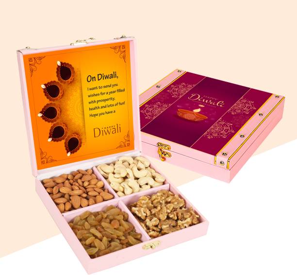 Chocoloony Diwali Hamper Dry Fruit Box Almonds, Cashews, Raisins, Walnuts