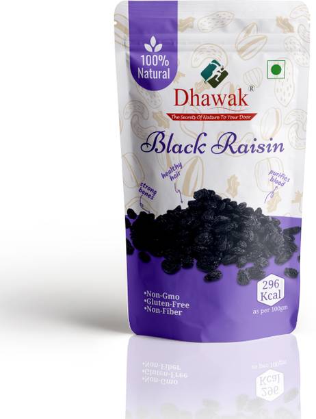 Dhawak Afghan Black Raisins |Kali Kismis | Dried Kishmish Without Seeds Raisins