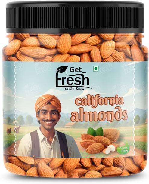 Get Fresh Premium Naturals California Almonds-Nutritious Snack for Baking, Cooking & More| Almonds
