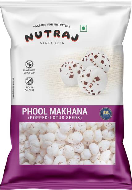 Nutraj Phool Makhana 100g, Lotus Seeds Makhana 100g, Foxnuts, Healthy Snacks, Plain Fox Nut