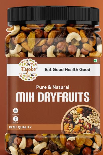 Eyoke Premium Mix Dry Fruits Almonds, Cashews, Raisins, Apricots, Dates