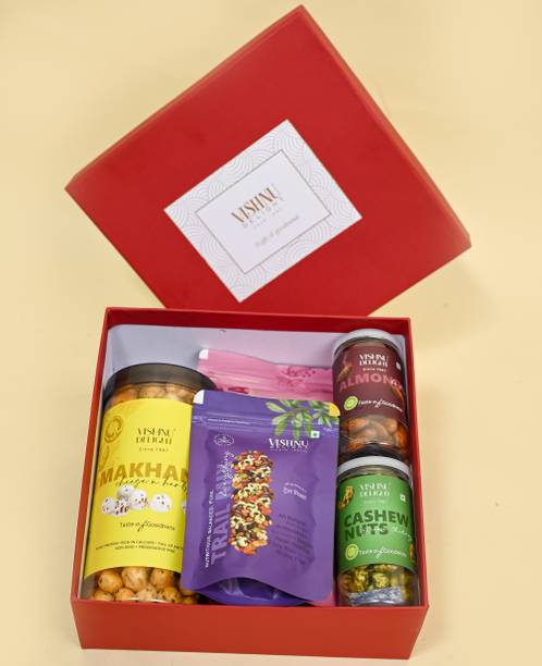 VISHNU DELIGHT Premium Dry Fruit Gift Box For Festivals and Special Occasions | Assorted Seeds & Nuts