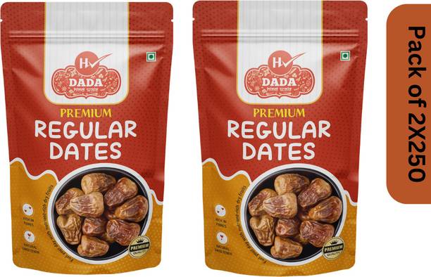 DADA Premium Regular Dates For Immunity Booster|100% Fresh & Natural | Brown Khajoor Wet Dates