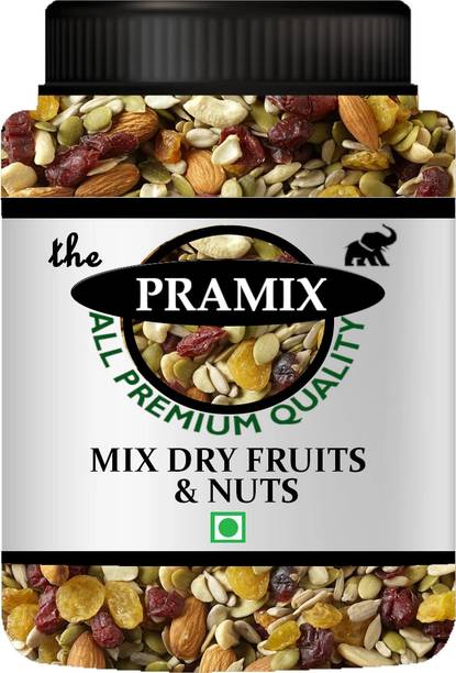 Pramix Mix Dry Fruits & Nuts, Healthy Nutmix, Trail Mix, Assorted Nuts Dry Fruits -200g Assorted Seeds & Nuts