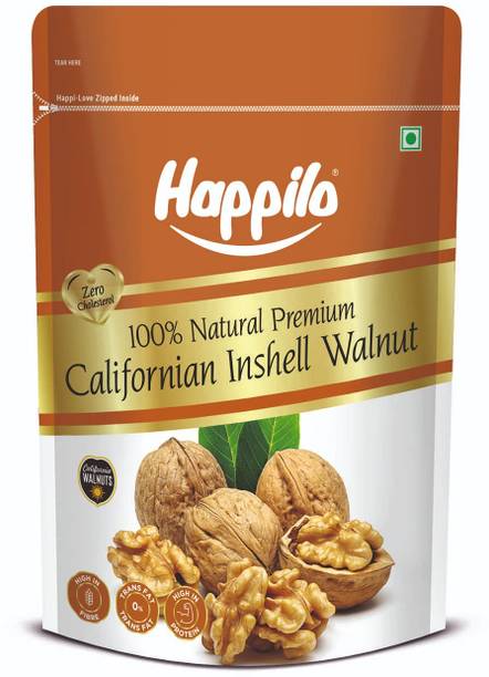 हैप्पिलो नेचुरल प्रीमियम कैलिफोर्नियन इनशेल अखरोट/