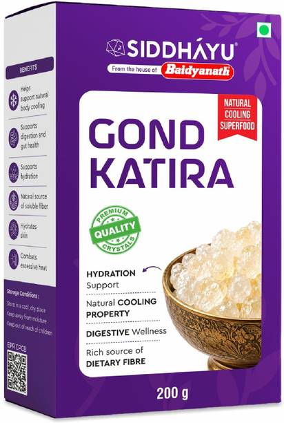 Baidyanath Gond Katira (Tragacanth Gum) Natural Edible Gum, Hydration Support Superfood Dried Gum