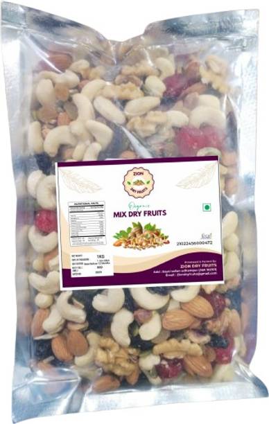 ZION Fresh Organic Mixed Seeds and Dry Fruits 1kg Assorted Seeds & Nuts