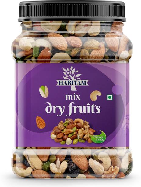 HARIYAM 100% Natural Premium Mix Dry Fruits |Healthy Nutmixed| [500GM] Almonds, Cashews, Raisins, Pistachios, Walnuts, Kernels, Dates, Apricots, Dry Dates, Figs