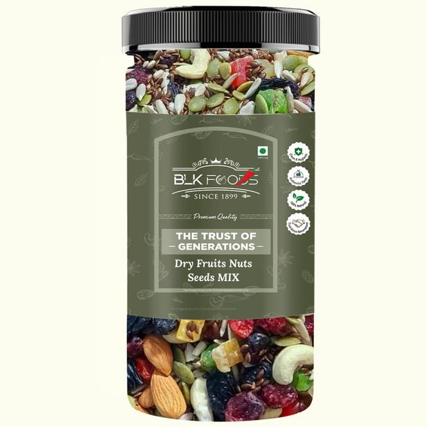 BLK FOODS 750g Mix Dry fruits, Nuts & Seeds | Trail MIx | Assorted Seeds & Nuts