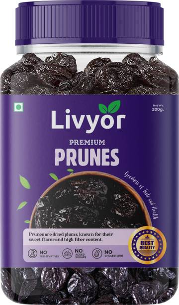 LIVYOR Premium Pitted Prunes | Dry Fruits Prunes