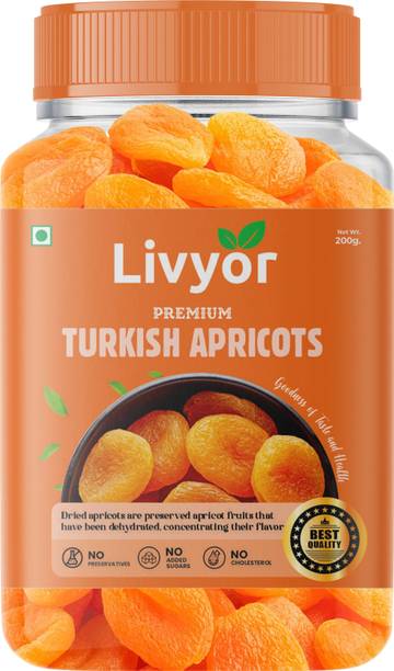LIVYOR Premium Turkish Apricots | Dry Fruits Dried Apricots